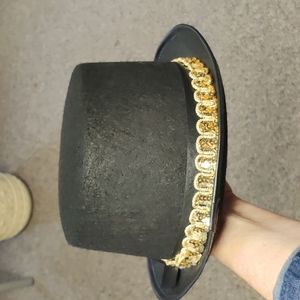 3/$20 Cabaret top hat with added gold sequin trim